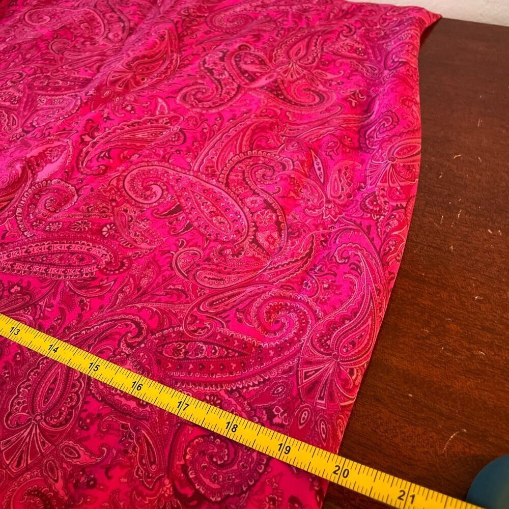 90s Vintage Pink Paisley Spaghetti Strap Dress Sz 8 Whimsigoth Fairy Wierdo Y2K - Picture 13 of 16